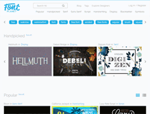 Tablet Screenshot of fontplanet.com